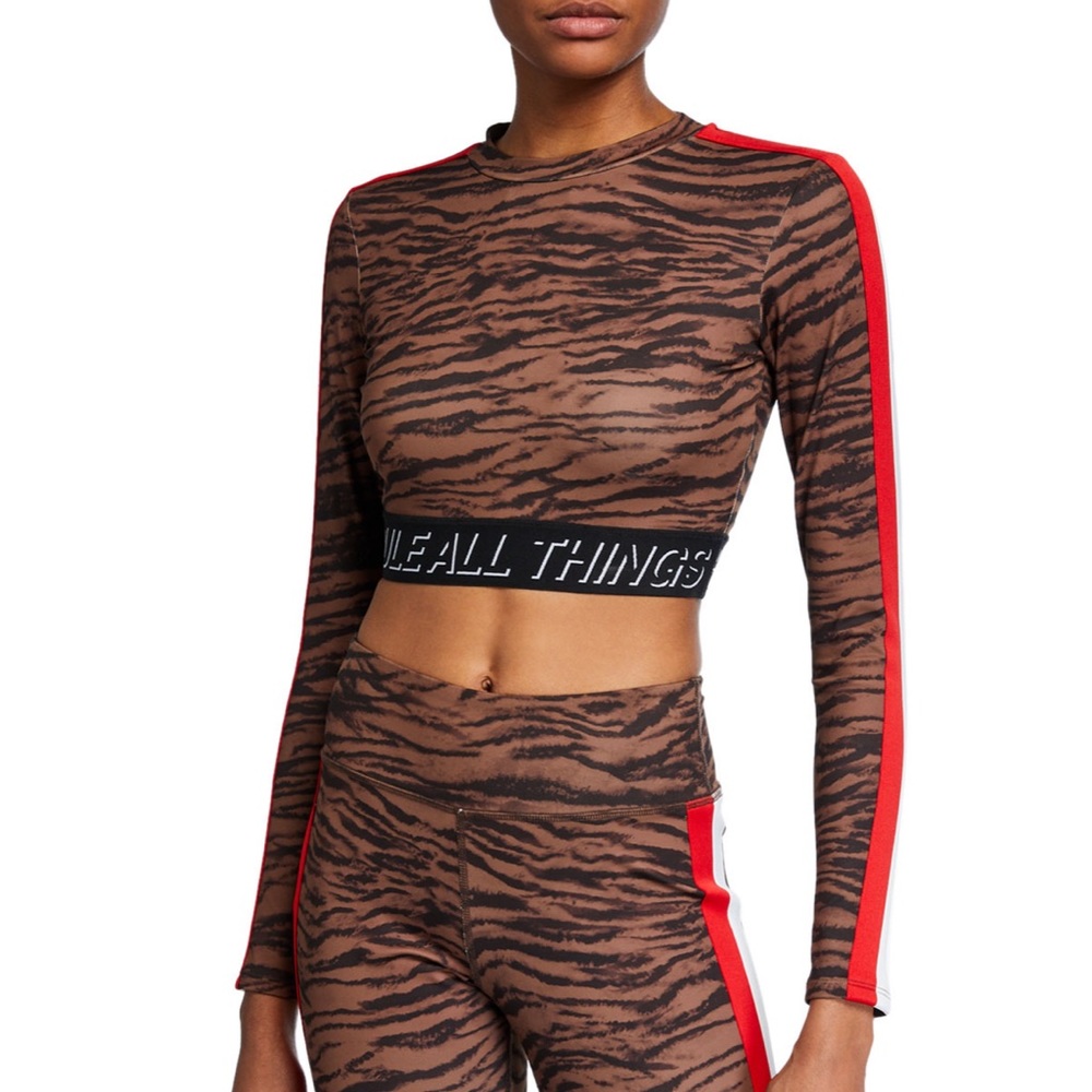 Pam and Gela Tiger Crop Top